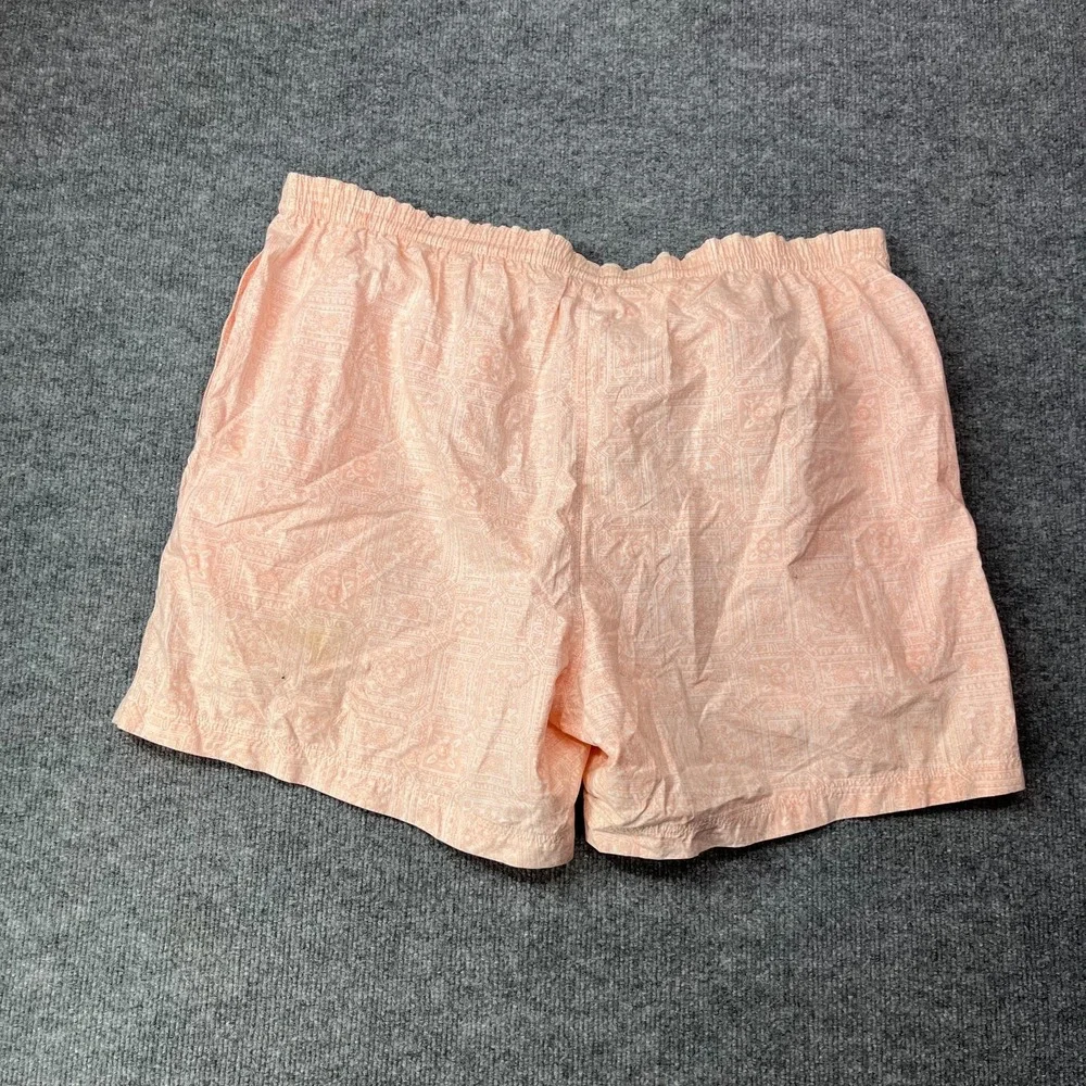 Nautica Swim Shorts Men's XL Pink Mesh‎ Lined Medallion Print Drawstring - W40